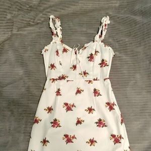 Floral sweetheart bodycon dress - S